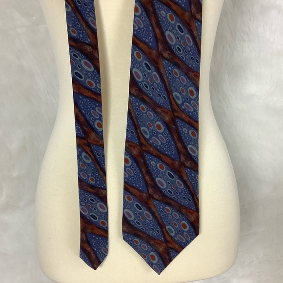 Vintage 60s 70s Christian Dior Monsieur Silk Tie - Picture 1 of 5